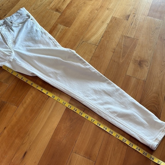 New Jamie High Waist Ankle Skinny Jeans 26 W / 30 L cream off-white white - Picture 7 of 11